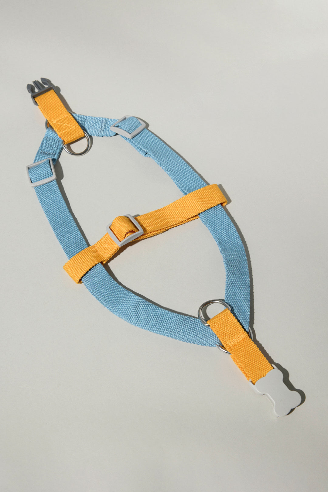 Dog cotton harness bone buckle multicolour blue orange Molipop